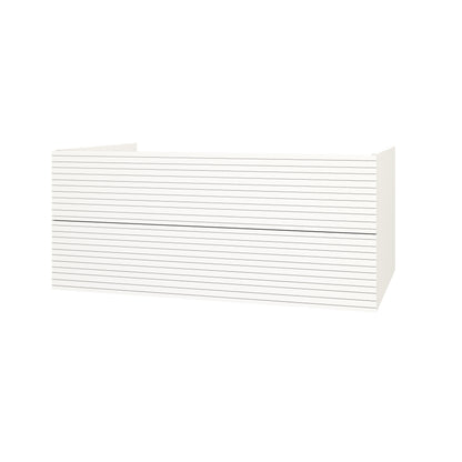 Elite onderkast met horizontaal reliëf (120cm) - mat wit