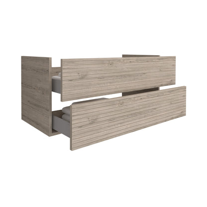 Aloni Elite onderkast met horizontaal reliëf (120cm) - licht hout