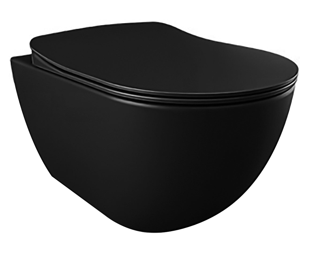 Design ophang wc - mat zwart