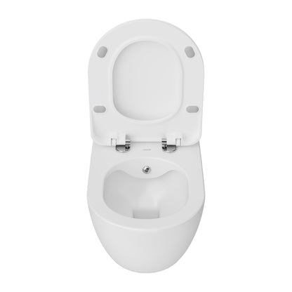 Creavit Rimoff ophang wc met rvs sproeier (bidet), mat wit