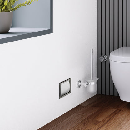 Aloni inzetstuk voor reserverolhouder - inbouw - gunmetal, sfeerbeeld