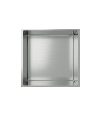 Aloni inbouwnis (300x300x100mm) - geborsteld rvs