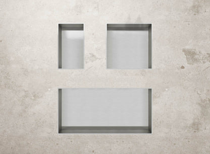 Aloni inbouwnis (300x600x100mm) - geborsteld rvs