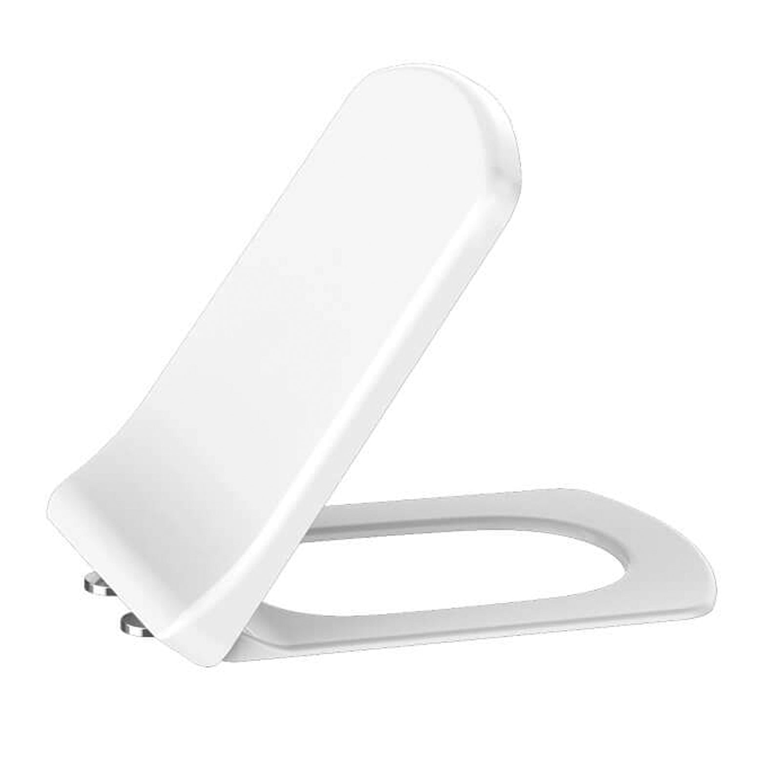 Creavit lara wc-zitting - d-model - soft close - quick release - duroplast - rvs scharnieren - glanzend wit