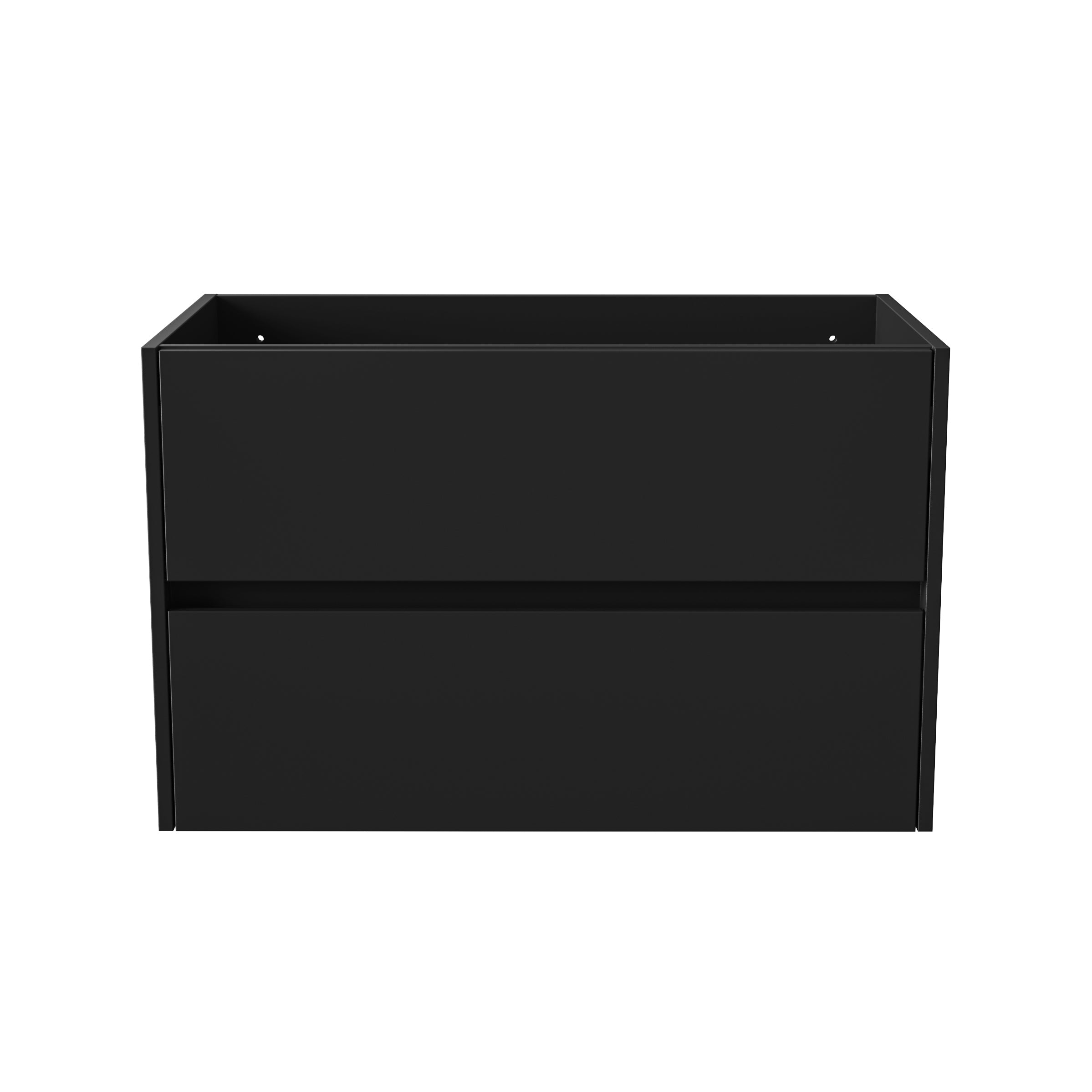 Aloni hayat wastafelonderkast - 2 lades - softclose - greeploos - 79,5x50x45 cm - mat zwart