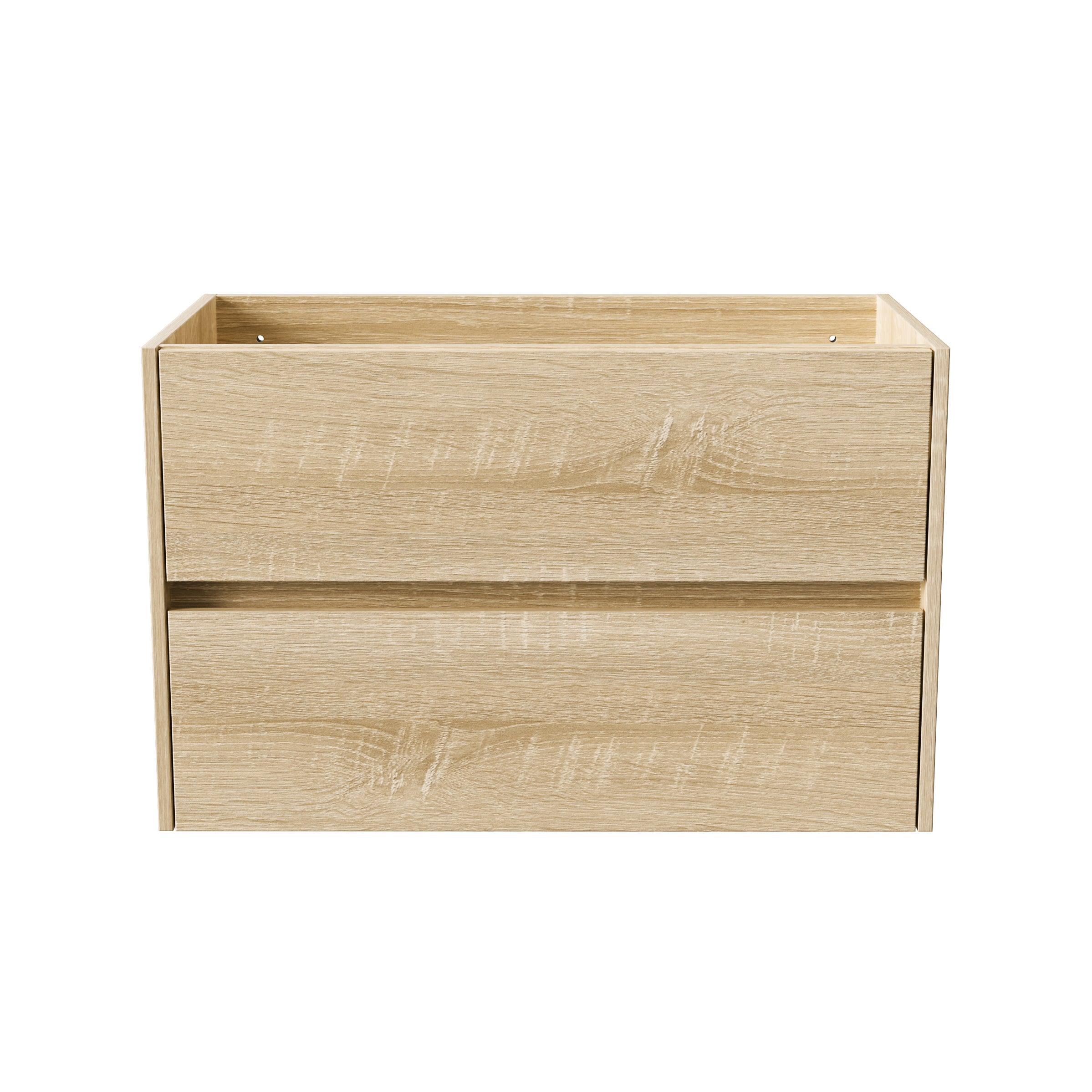 Aloni hayat wastafelonderkast - 2 lades - softclose - greeploos - 79,5x50x45 cm - eik