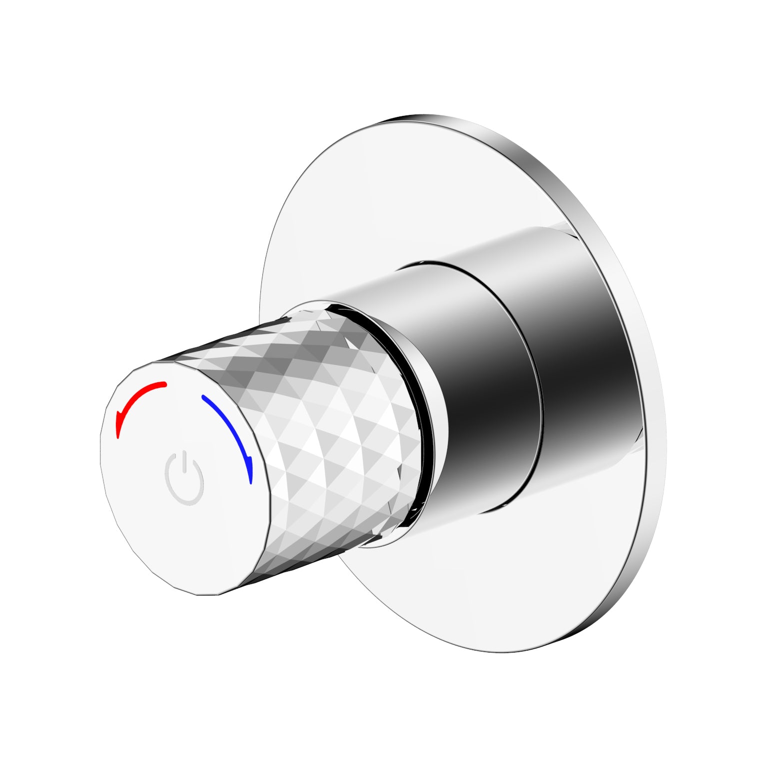 Aloni flow douche/bidetmengkraan - drukknop - koud en warm water - inbouw - chroom