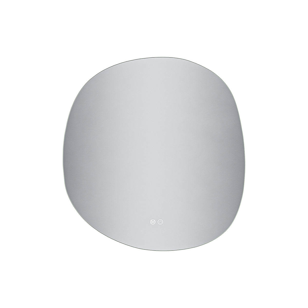Aloni pebble spiegel - met LED verlichting - organisch - zonder lijst - anti-condens - kleurtemperatuur LED 3000-6000k - dimb