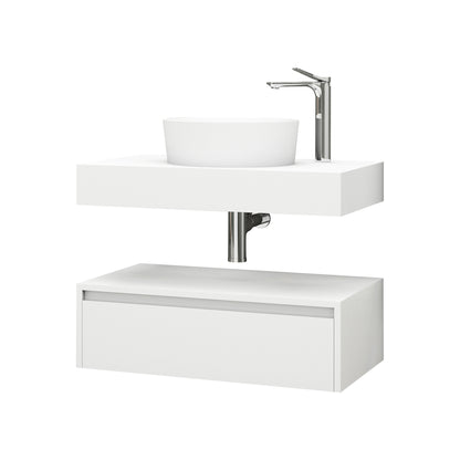 Aloni lina onderkast (80cm) - mat wit