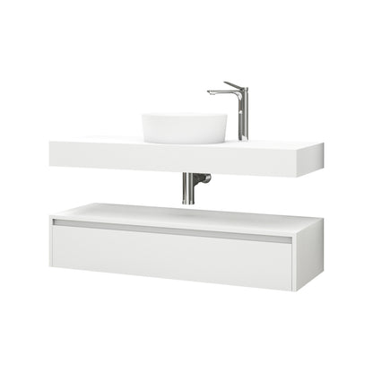 Aloni lina onderkast (120cm) - mat wit