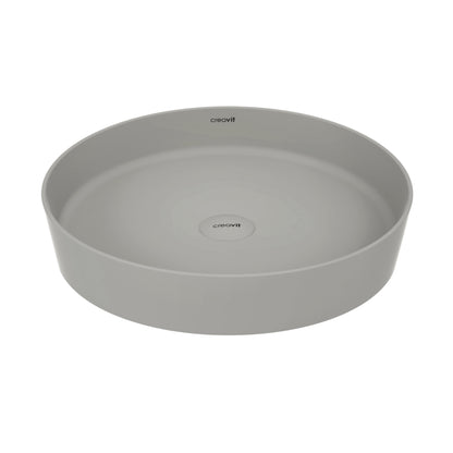 Creavit loop opbouw waskom (45cm) - koel grijs