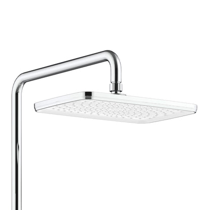 Aloni thermostatische douchekraan met planchet chroom wit