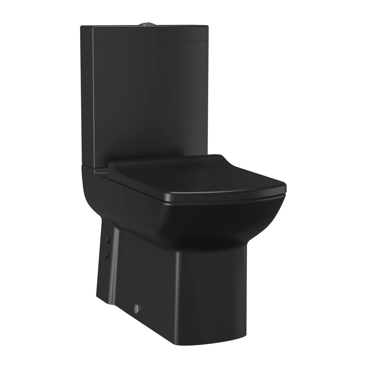Creavit lara staande toiletpot - muur/onderuitgang - houtskool zwart