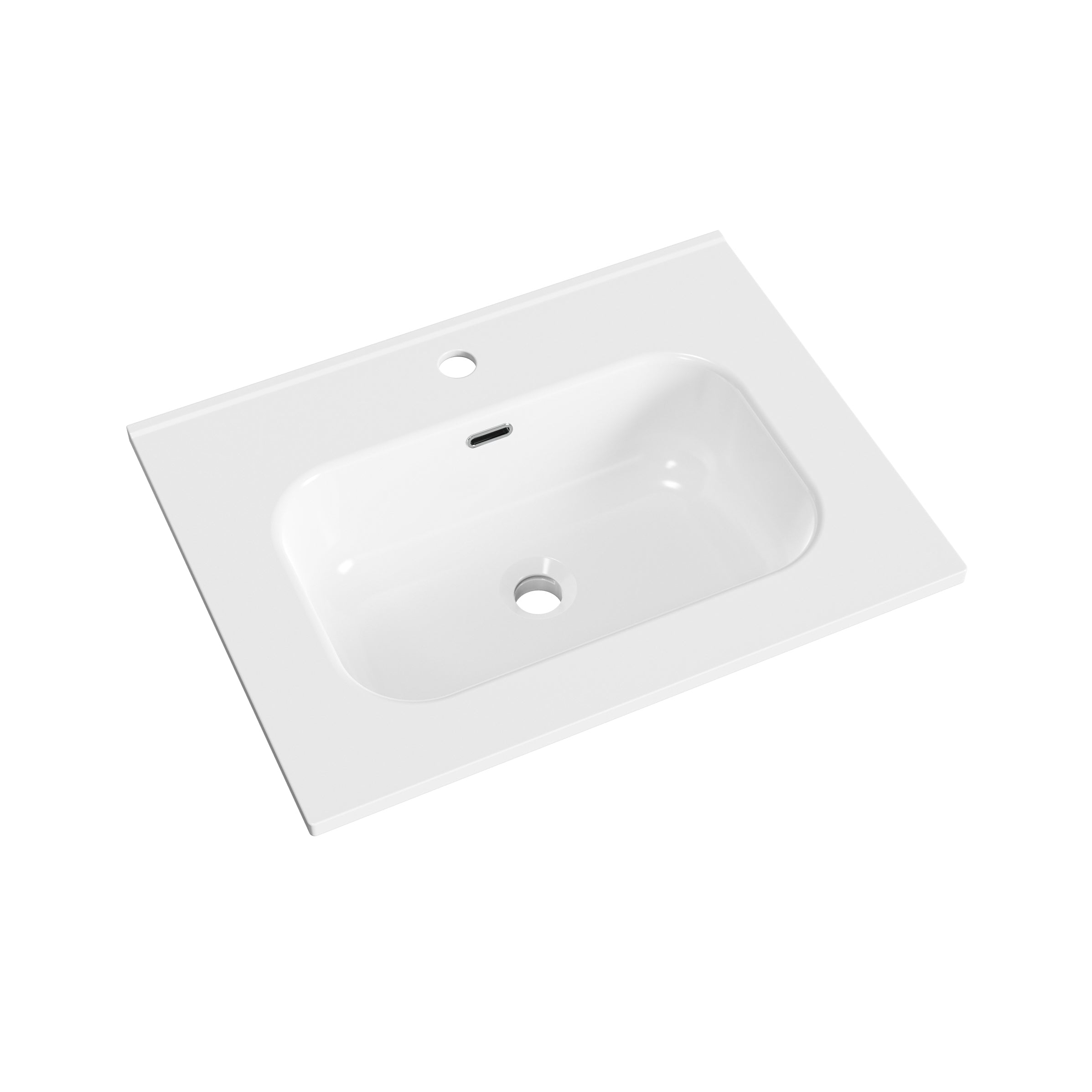 Aloni liva wastafel 60x46cm keramiek glanzend wit