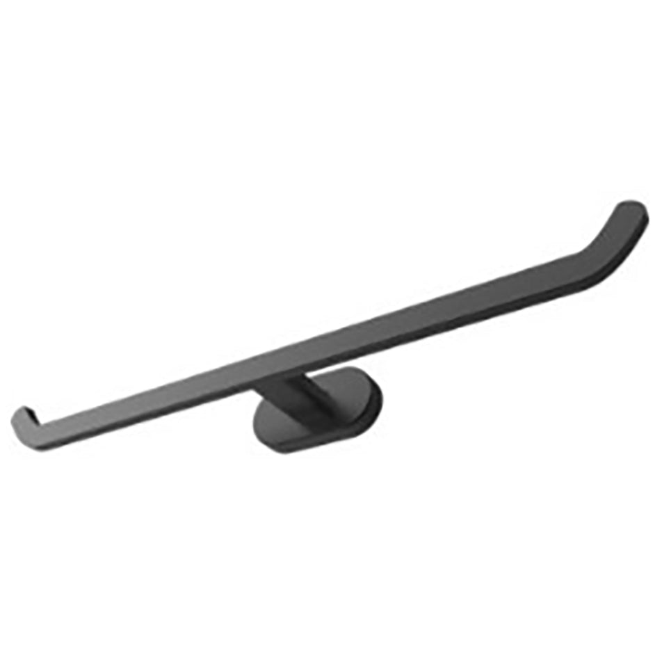 Dubbele wc-papier rolhouder zwart
