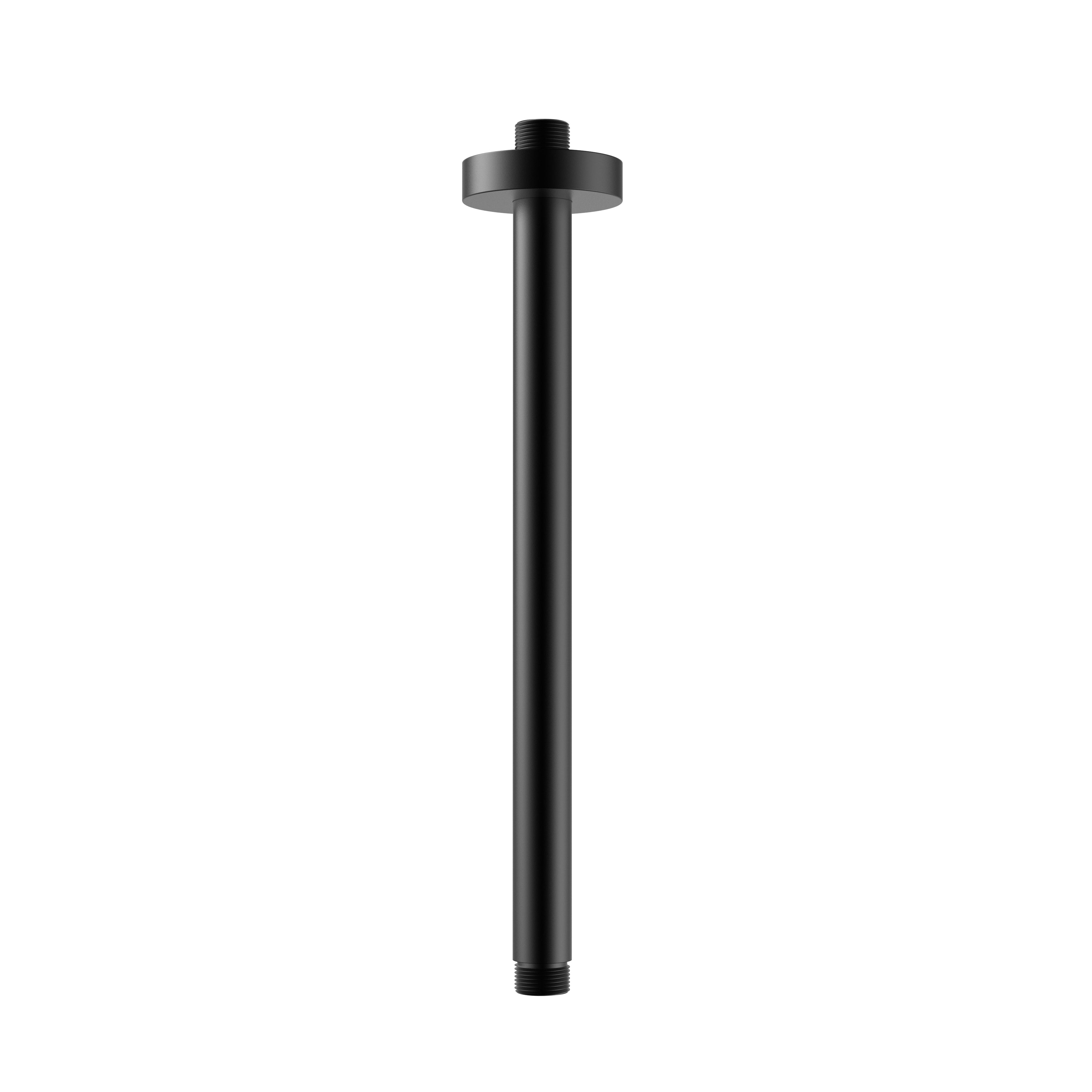 Uniforma douchearm - plafondbevestiging - 30 cm - mat zwart (pvd)