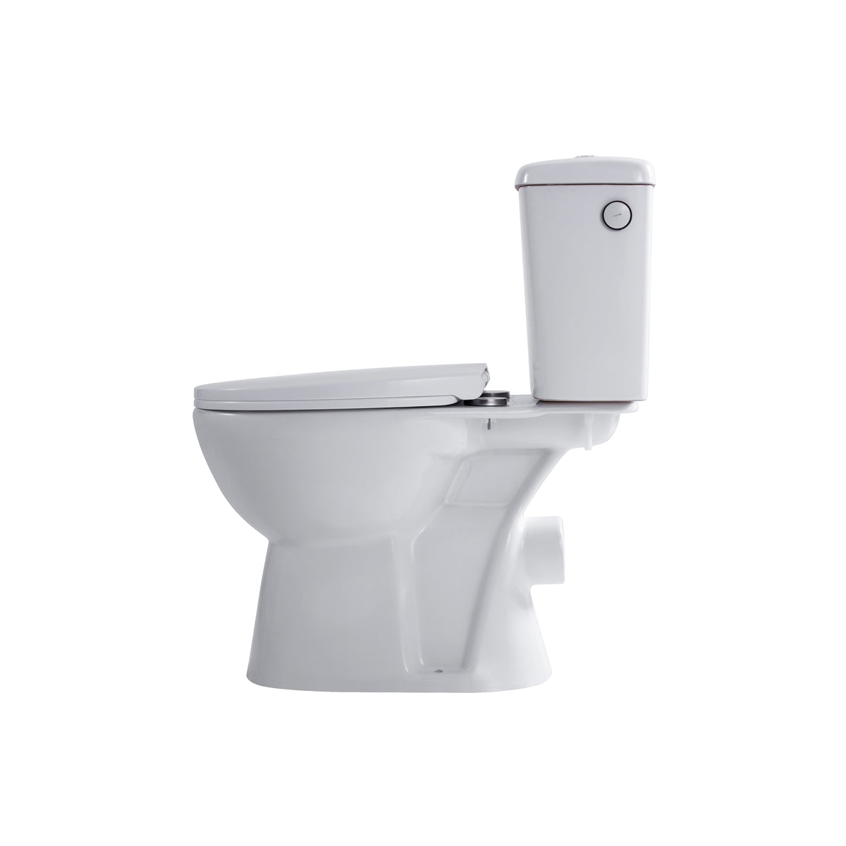 Aloni pro duoblok - staand toilet - randloos - p-trap - muuruitlaat - met reservoir - met spoelmechanisme - dubbele spoelfunc