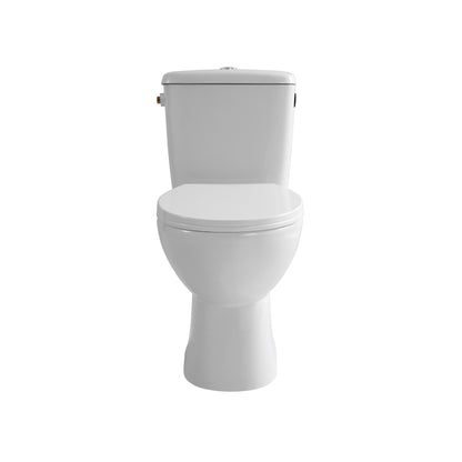 Aloni pro duoblok - staand toilet - randloos - p-trap - muuruitlaat - met reservoir - met spoelmechanisme - dubbele spoelfunc