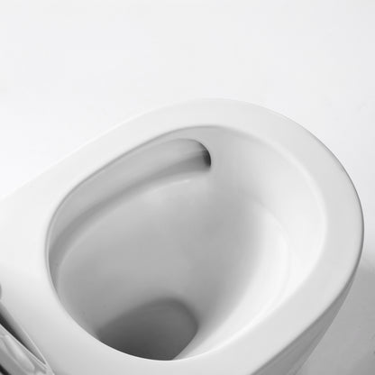Aloni pro hangtoilet met bidet - tornado flush - randloos - met bidetkraan koud en warm water - met zitting - 52,5cm - mat wit