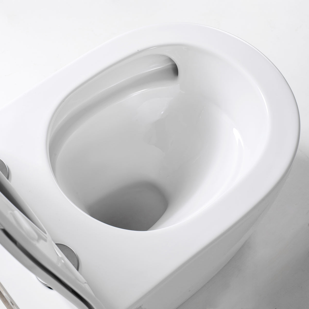 Aloni pro hangtoilet met bidet - tornado flush - randloos - met bidetkraan koud en warm water - met zitting - 52,5cm - glanzend wit