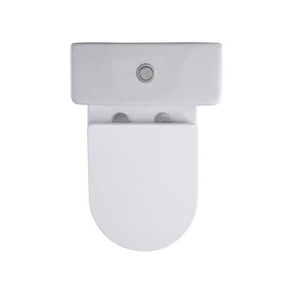 Aloni pro3027 duoblok - staand toilet - met reservoir - met spoelmechanisme - dubbele spoeling 4/6l - met zitting - softclose