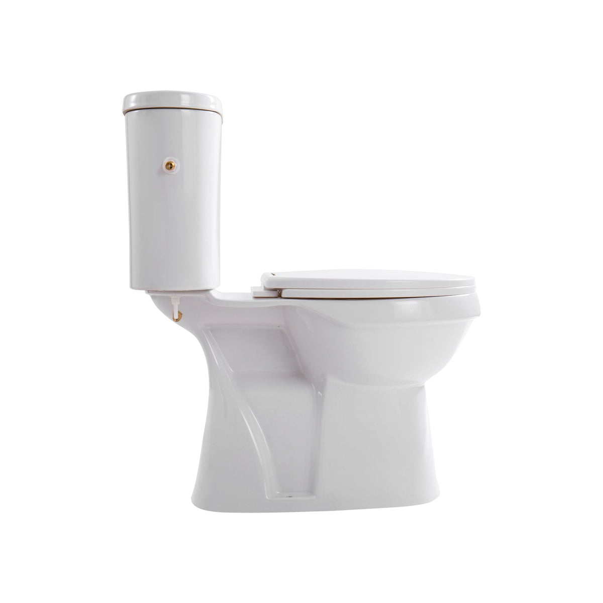 Aloni pro5026 duoblok - staand toilet met bidet - randloos - s-trap - vloeruitlaat - met reservoir - met spoelmechanisme - du