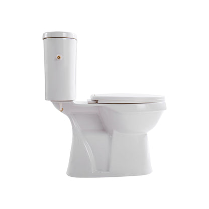 Aloni pro5026 duoblok - staand toilet met bidet - randloos - s-trap - vloeruitlaat - met reservoir - met spoelmechanisme - du