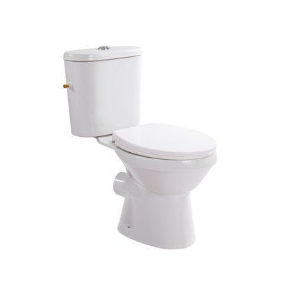 Aloni pro5027 duoblok - staand toilet met bidet - randloos - p-trap - muuruitlaat - met reservoir - met spoelmechanisme - dub
