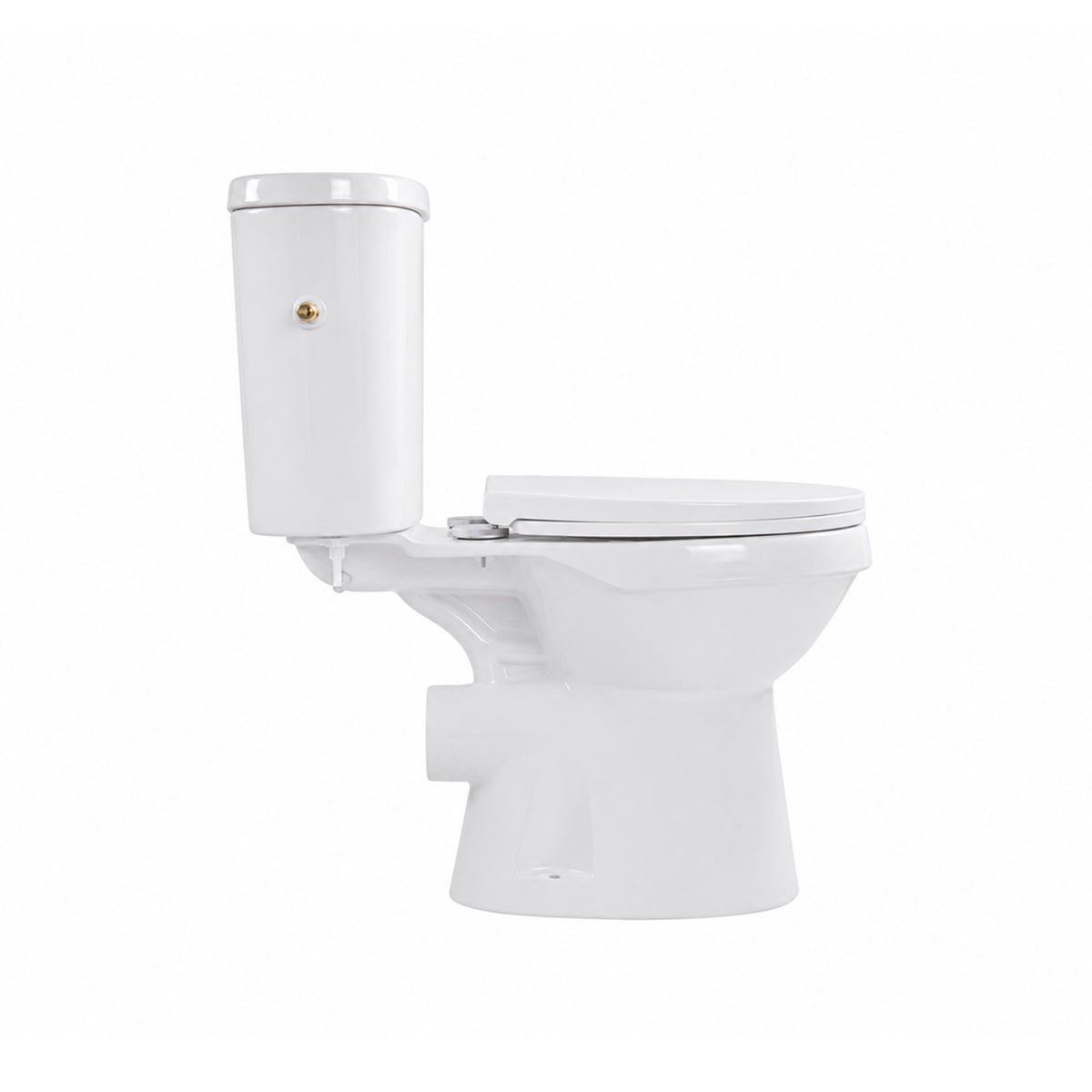 Aloni pro5027 duoblok - staand toilet met bidet - randloos - p-trap - muuruitlaat - met reservoir - met spoelmechanisme - dub