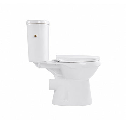 Aloni pro5027 duoblok - staand toilet met bidet - randloos - p-trap - muuruitlaat - met reservoir - met spoelmechanisme - dub