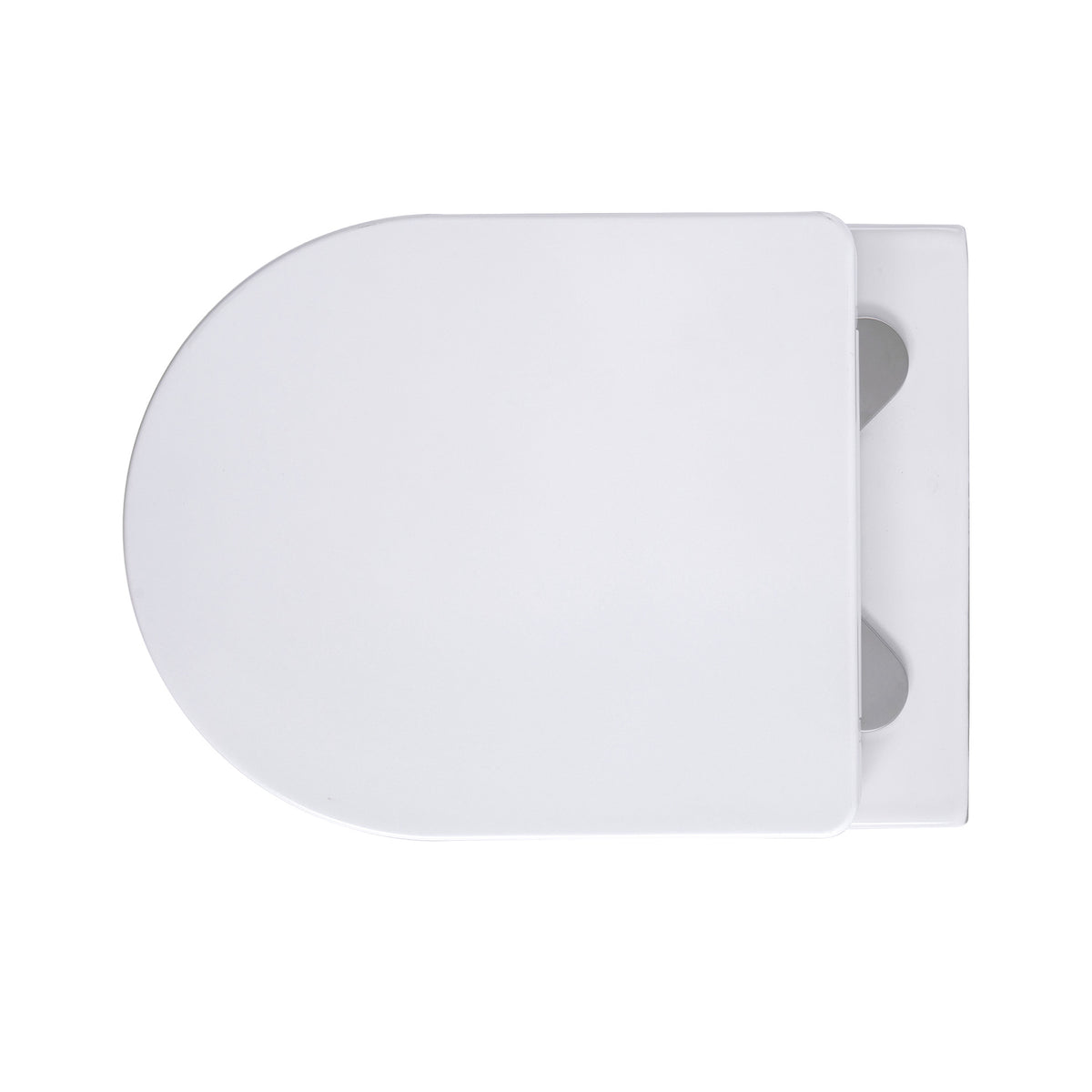 Aloni pro hangtoilet - randloos - met zitting - duroplast - soft close - quick release - compact 49 cm - 36x25x49 cm - mat wit