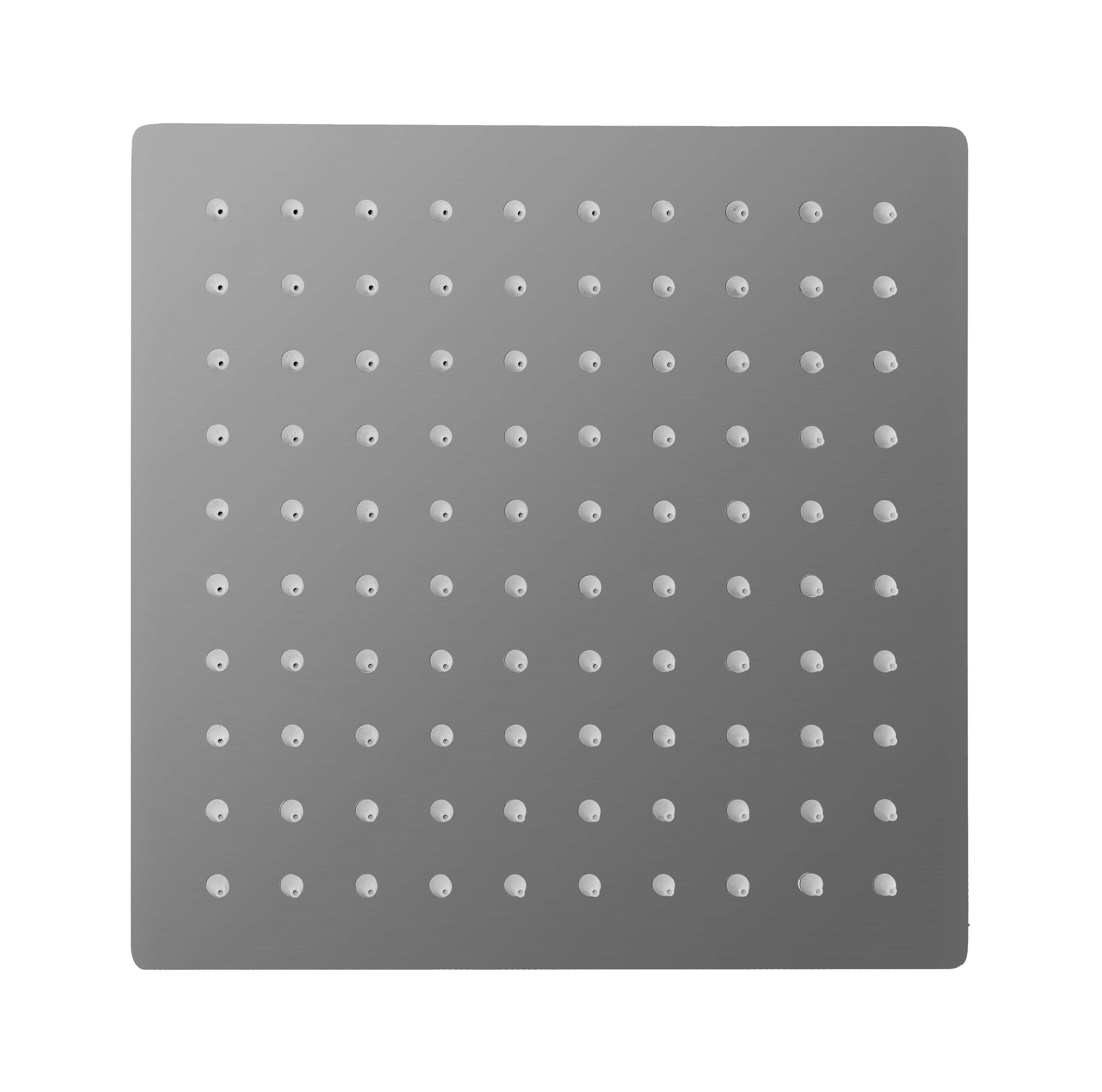 Vierkant rainshower gunmetal grijs