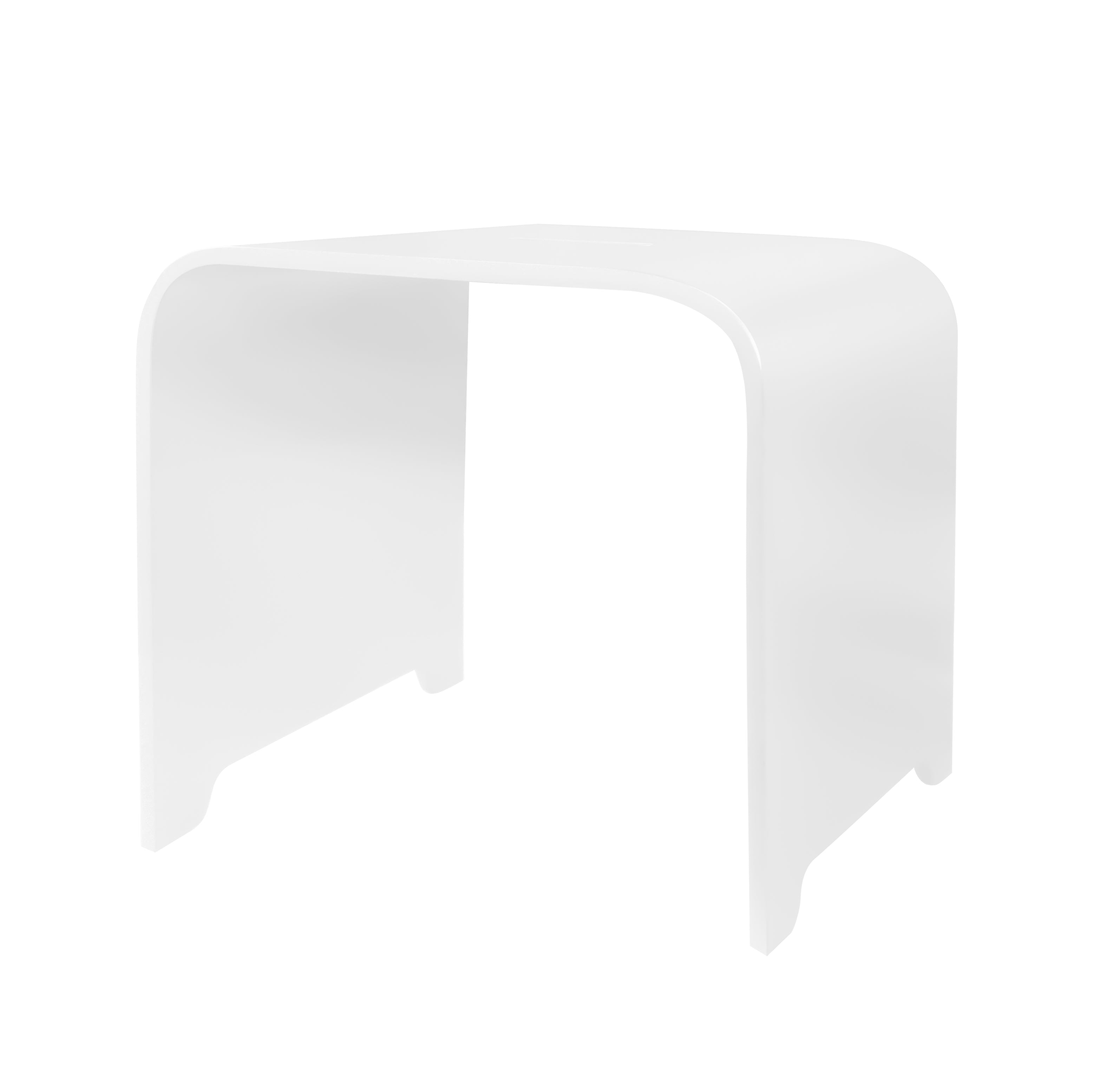 Solid badkamer kruk (31x38x38cm) - wit