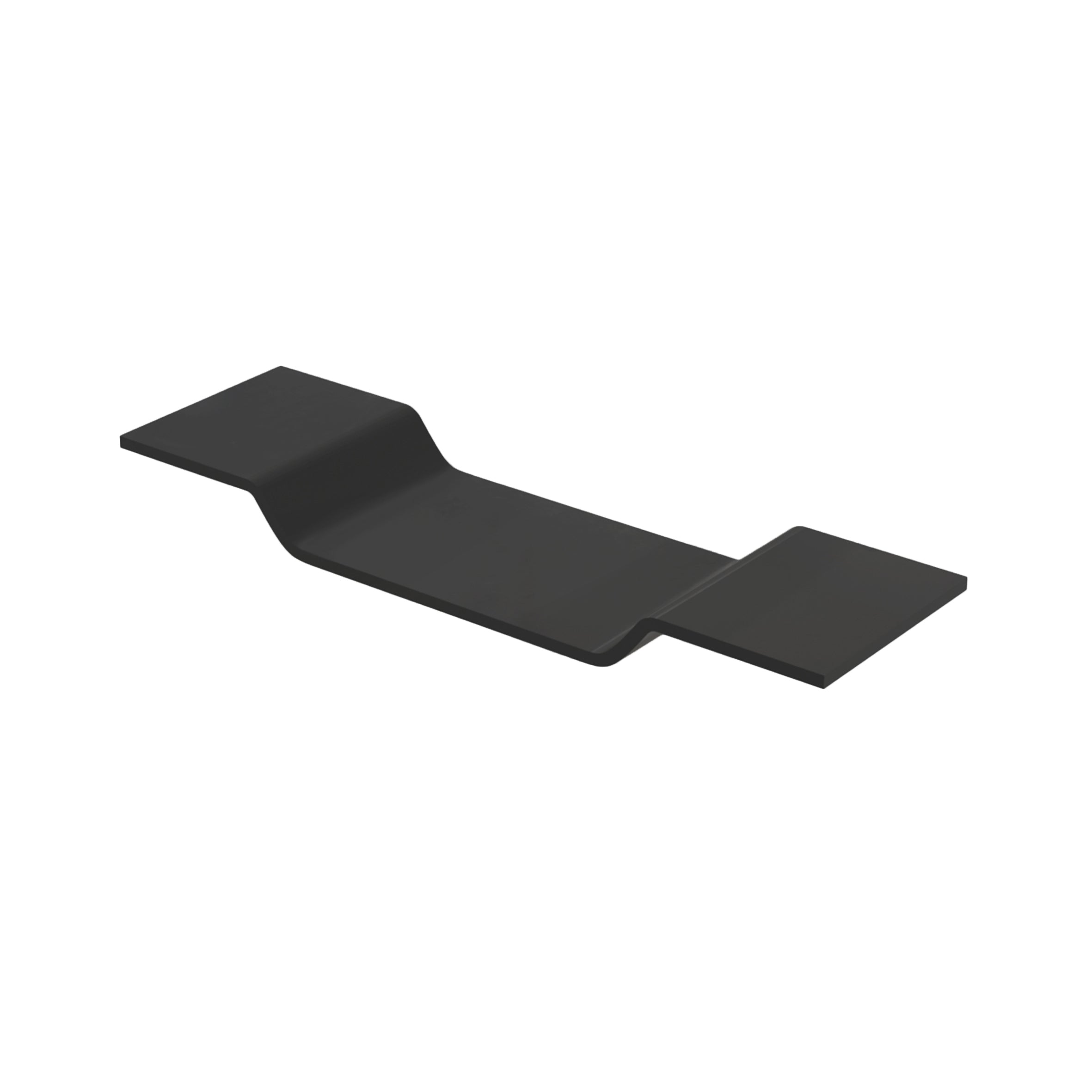 Solid badplank (70x20x70cm) - zwart