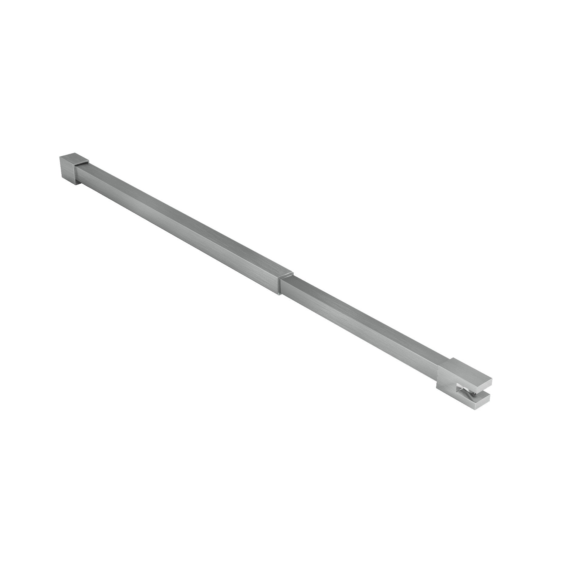 Aloni plafondsteun - verstelbaar - 43-80 cm - geborsteld rvs