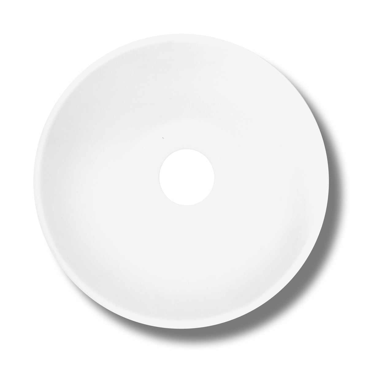 Aloni hira solid surface opbouw waskom (21cm) - wit