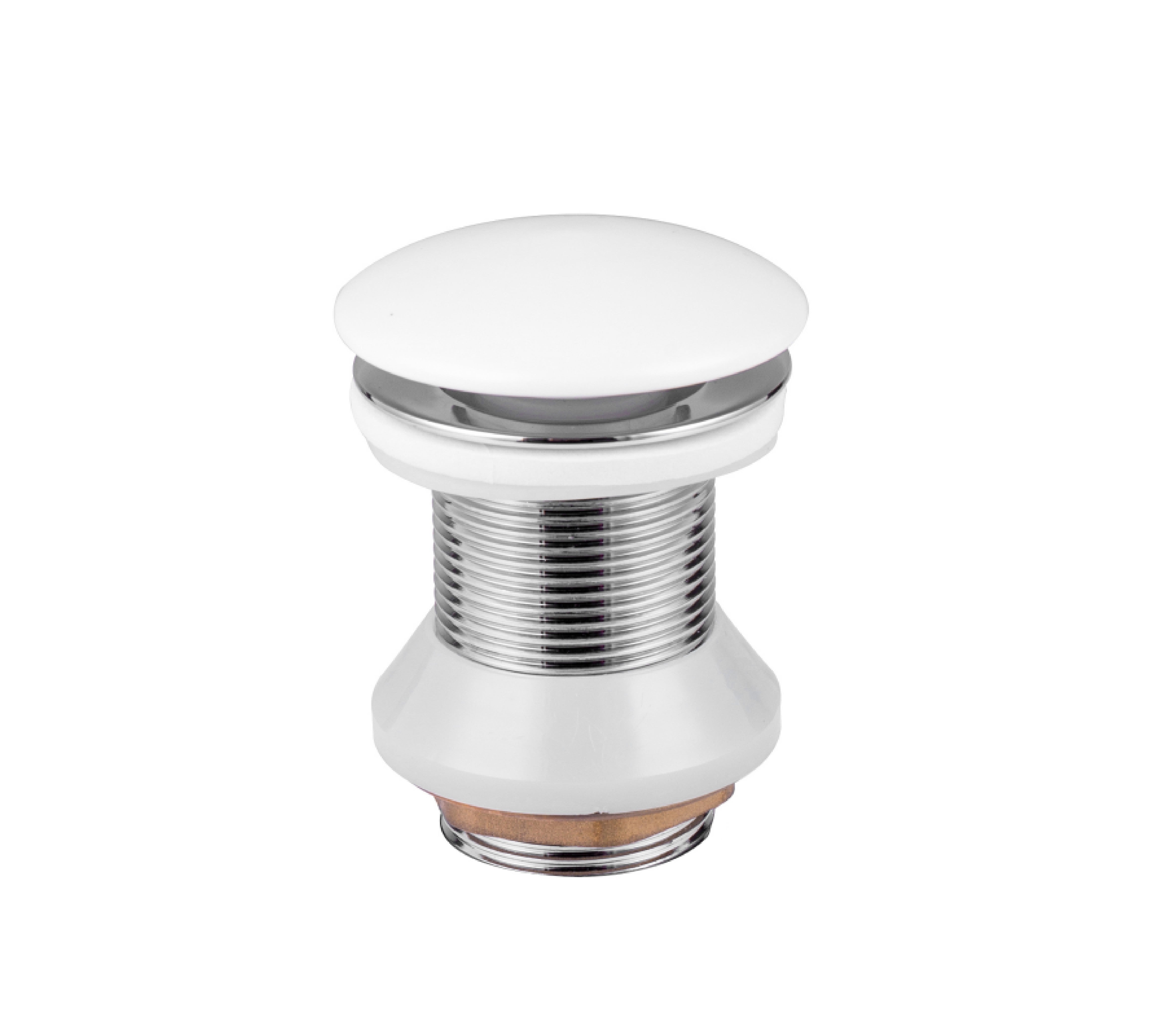 Aloni afvoerplug - click waste - keramiek - 5/4" - glanzend wit