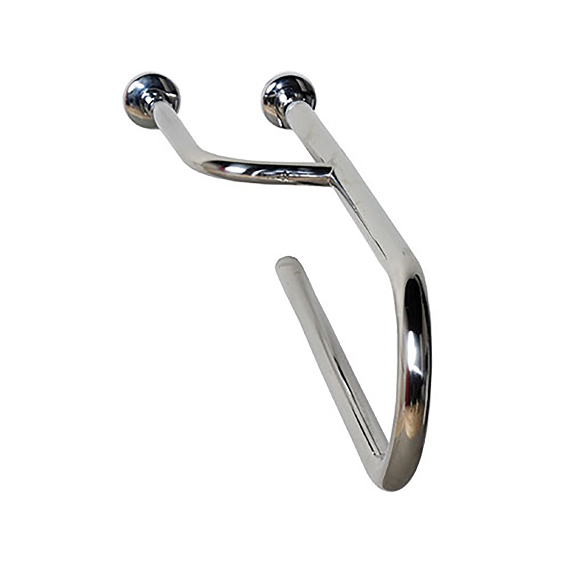 Toilet wand-vloersteun voor mindervalide op voet 90° rvs