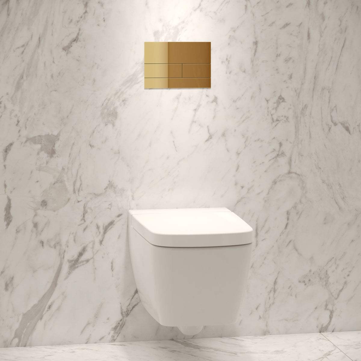 Tece square bedieningspaneel - goud