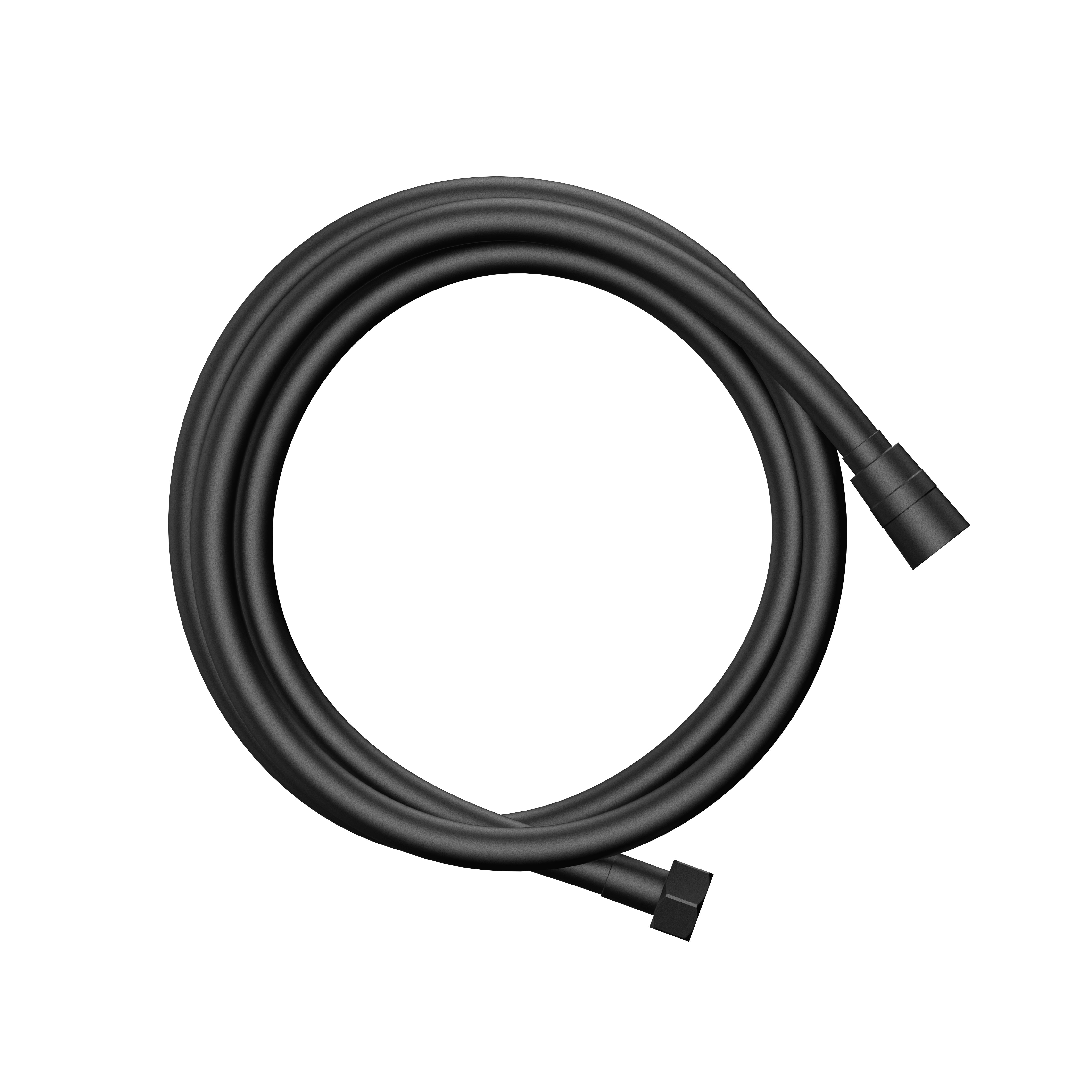 Aloni aquaflex doucheslang - anti twist - kunststof - 150 cm - mat zwart