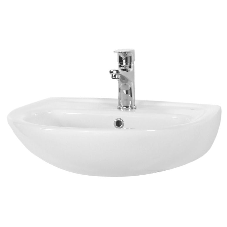 Keramische fontein wit met kraangat 50x40cm