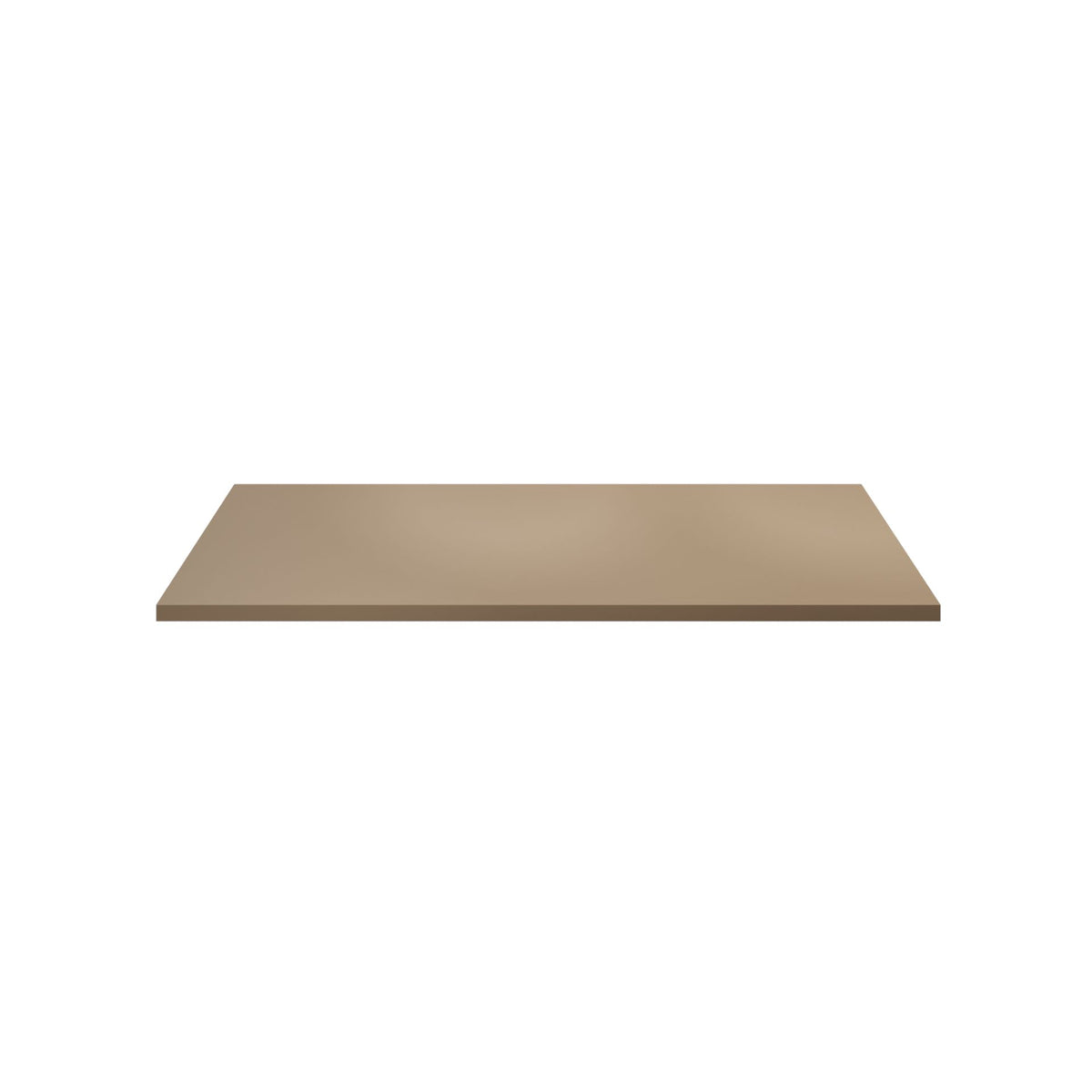 Aloni wastafelblad - zonder kraan-en afvoergat - MDF - 118,4 x 2,5 x 45,5 cm - zand