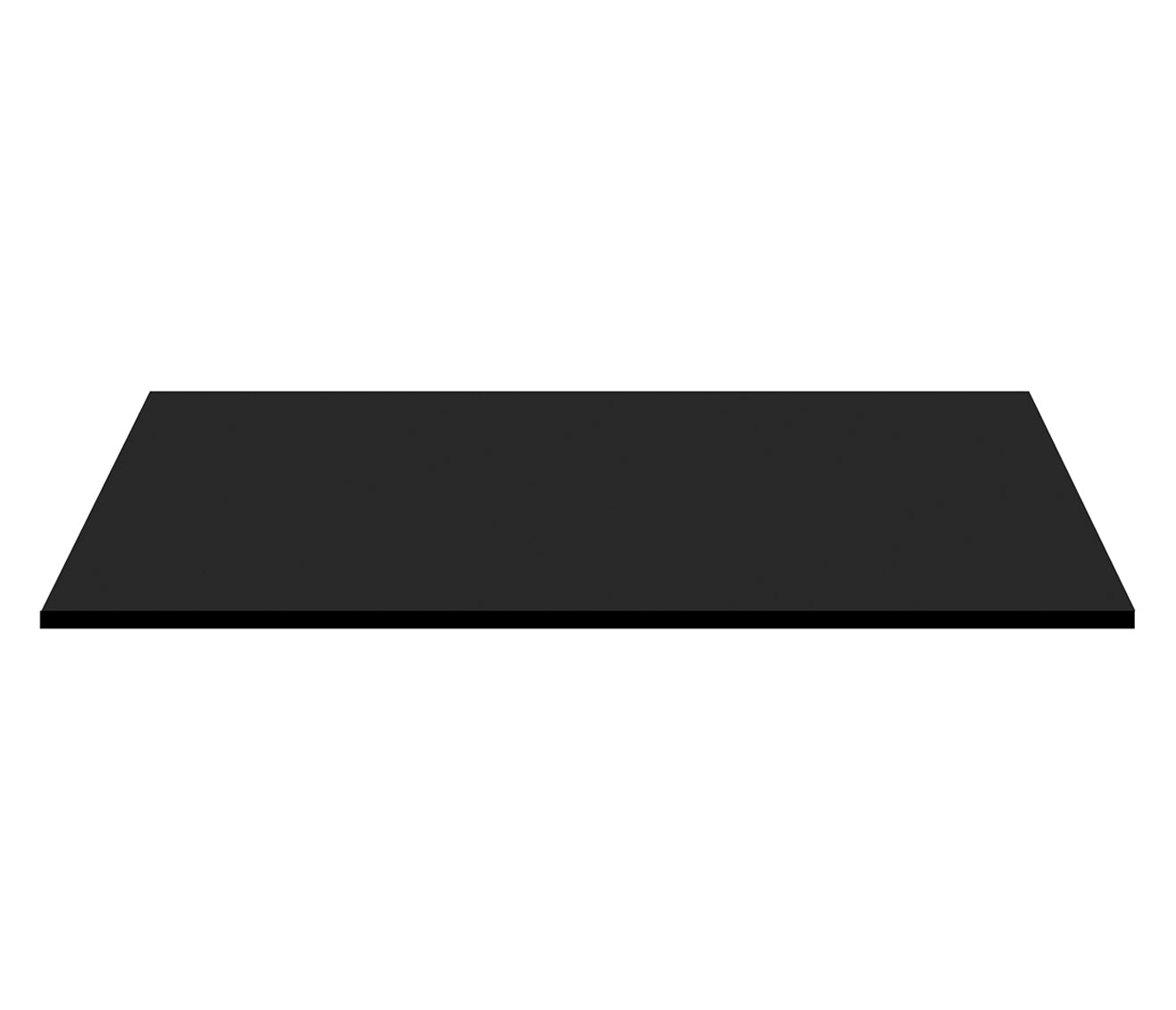 Aloni wastafelbladen mdf (152.4x45.5x2.6 cm) - mat zwart