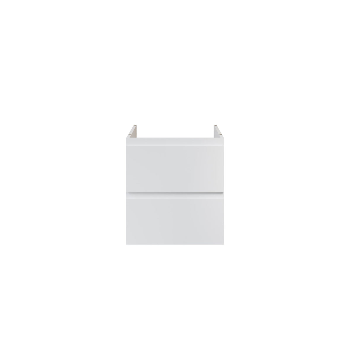 Aloni sally XL wastafelonderkast - 2 lades - softclose - greeploos - 56 x 60x45,3 cm - mat wit