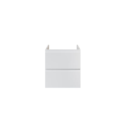 Aloni sally XL wastafelonderkast - 2 lades - softclose - greeploos - 56 x 60x45,3 cm - mat wit