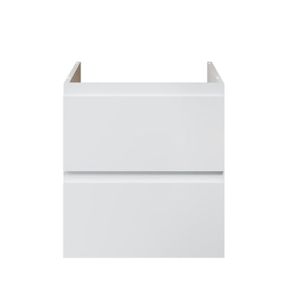 Aloni sally XL wastafelonderkast - 2 lades - softclose - greeploos - 56 x 60x45,3 cm - glanzend wit