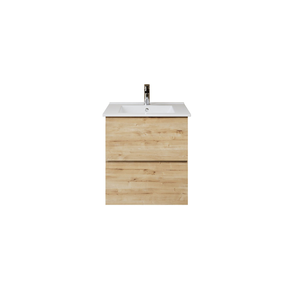 Aloni sally XL wastafelonderkast - 2 lades - softclose - greeploos - 56 x 60x45,3 cm - safir