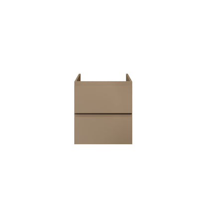 Aloni sally XL wastafelonderkast - 2 lades - softclose - greeploos - 56 x 60x45,3 cm - zand