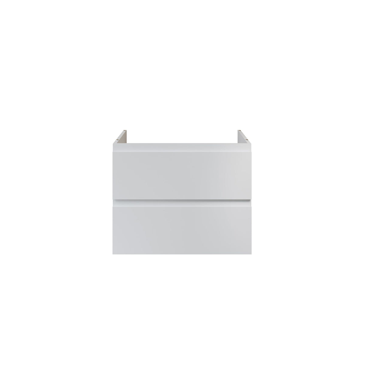 Aloni sally XL wastafelonderkast - 2 lades - softclose - greeploos - 76 x 60x45,3 cm - mat wit