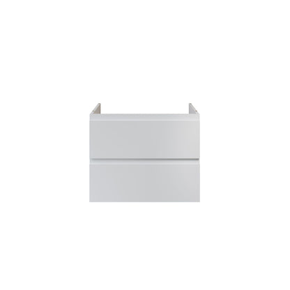 Aloni sally XL wastafelonderkast - 2 lades - softclose - greeploos - 76 x 60x45,3 cm - mat wit